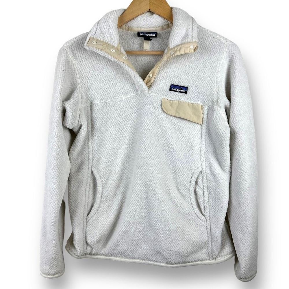 Patagonia Cream Snap-T‎ Fleece Pullover Size M